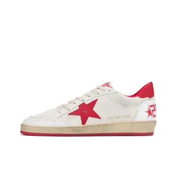 Golden Goose Ball Star Low White Red