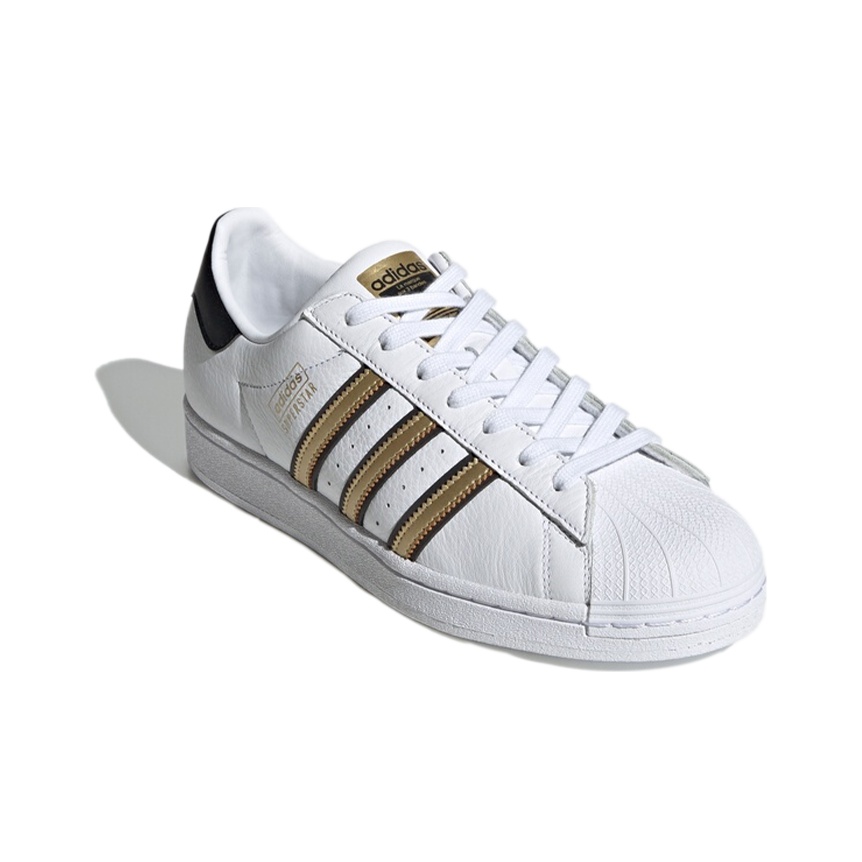 Adidas Originals Originals Superstar White Gold Black POIZON