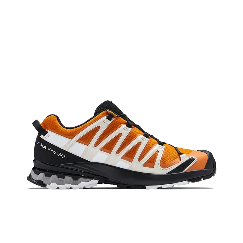SALOMON XA Pro 3D V8 Cushioning Anti-Slip And Wear-Resistant Low-Top Hiking Shoes Mandarin Orange Jam Color-1