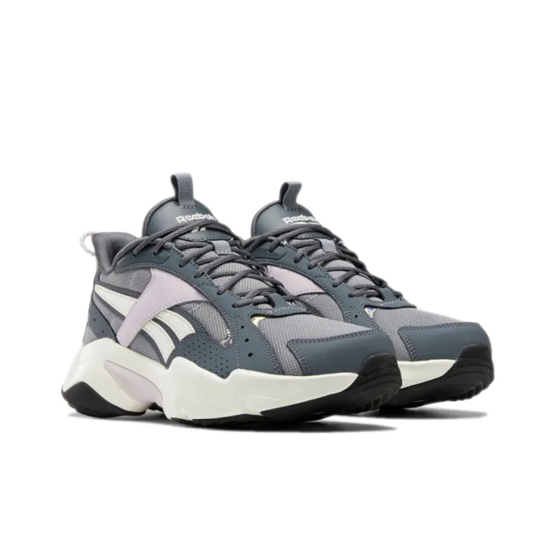 Reebok Turbo Restyle Non-slip Wear-resistant Shock Absorption Low-Top Running Shoes Women's Gray Blue-2