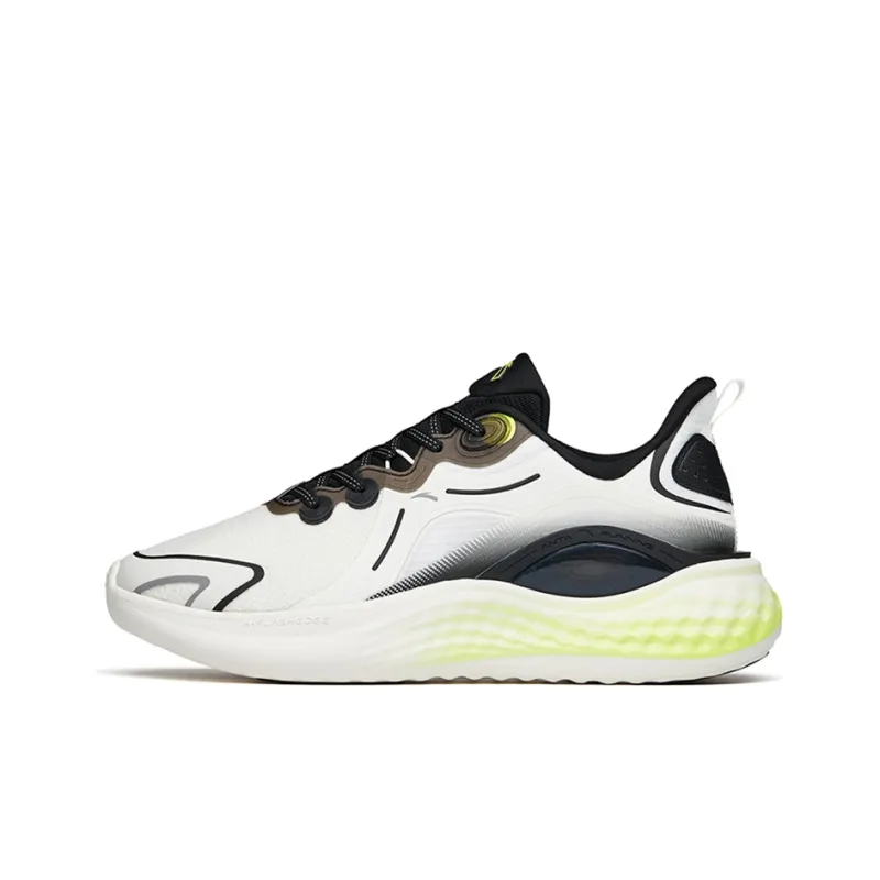 ANTA Running Collection Running Shoes Men Low-Top Ivory White/Black-0