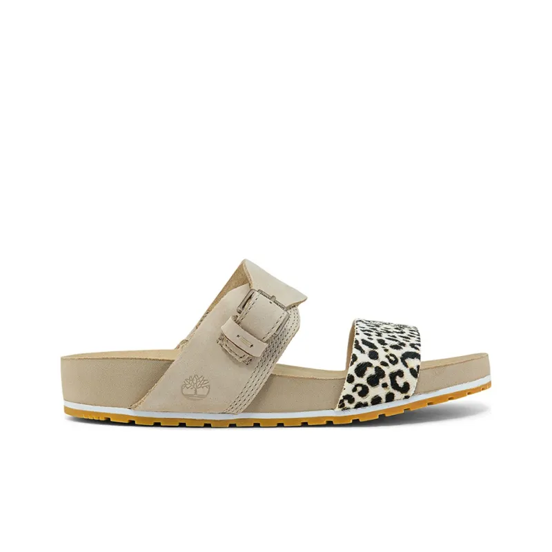 Timberland Casual Slippers Women's Leopard Print Beige-1