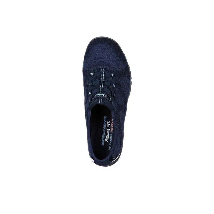 Skechers Breathe-Easy Casual Shoes Women's Low-Top Marine Blue-3