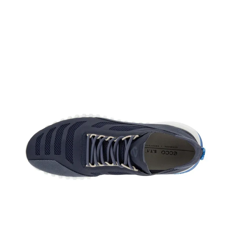 Ecco Zipfle Abrasion Resistant Breathable Low Top Running Shoes Men's Dark Blue Comfortable-3