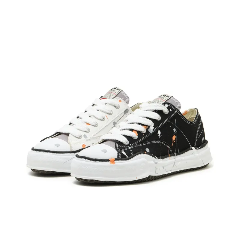 MIHARA YASUHIRO Low-Top Stylish Skateboarding Shoes Men's Black White Old-fashioned-2