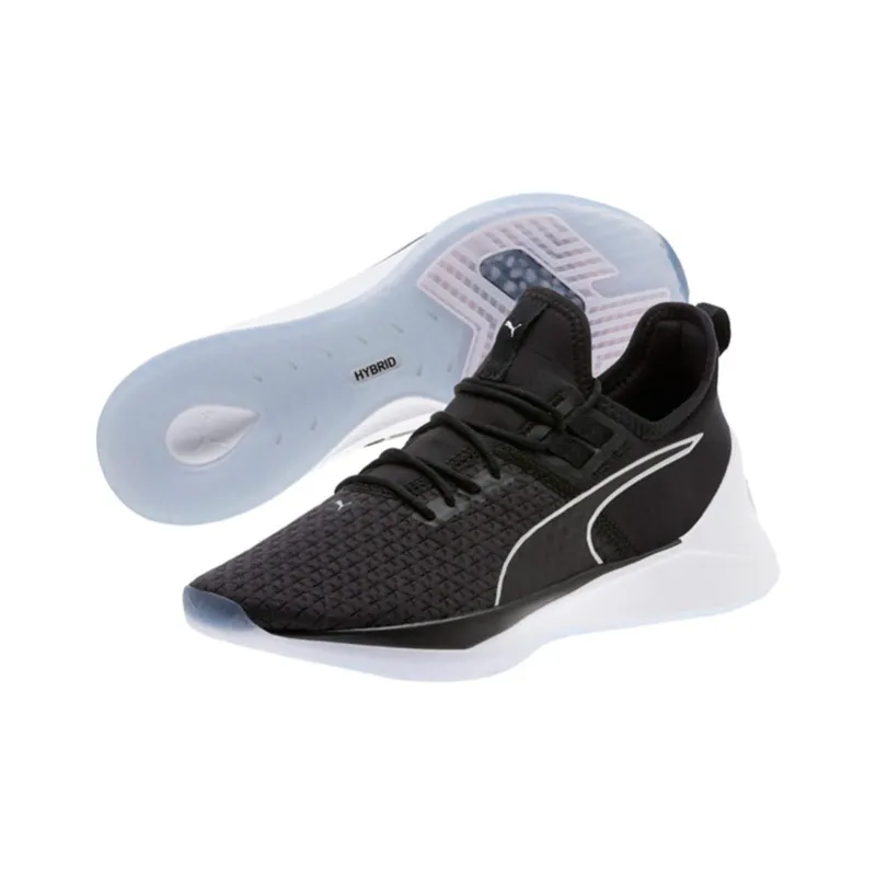 PUMA Jaab Xt Fs Cushioned Wear-Resistant Slip-Resistant Low-Top Tennis Shoes Women's Black White-4