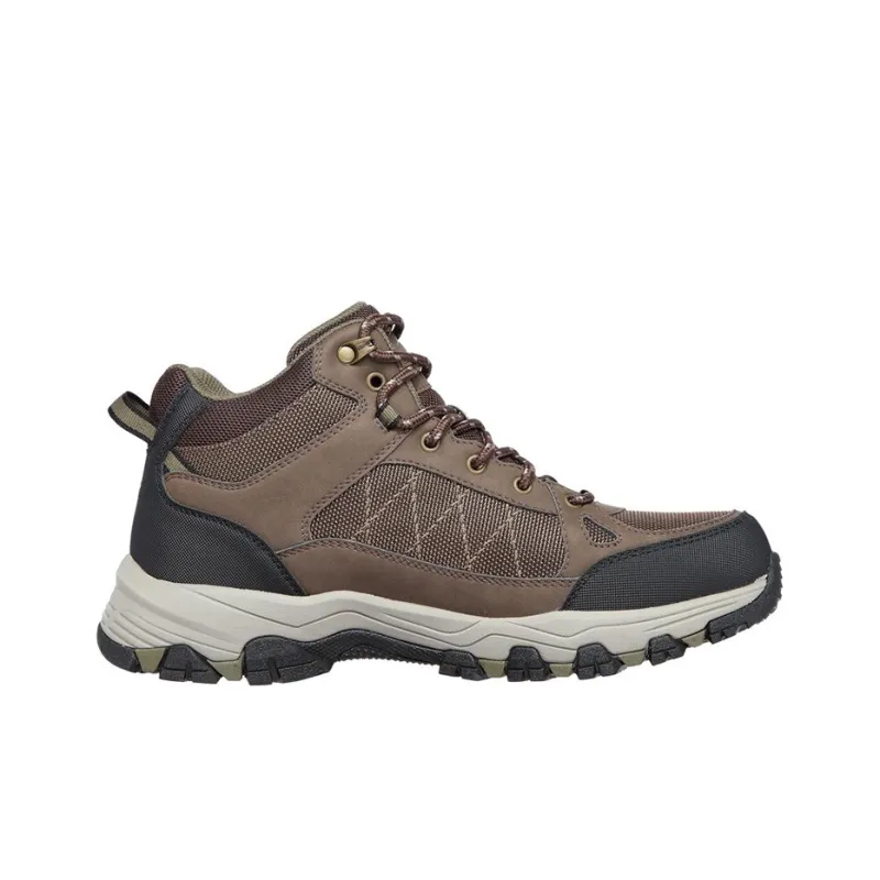 Skechers Relaxed Fit Selmen Melano Anti Slip Wear Resistant Outdoor Shoes Men's Brown-1