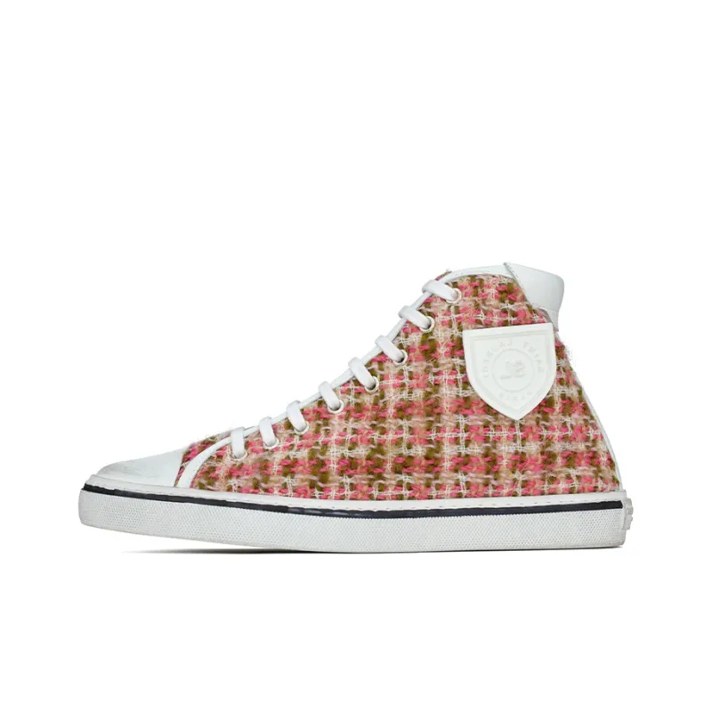 SAINT LAURENT Bedford Tweed High-top Sneakers-0