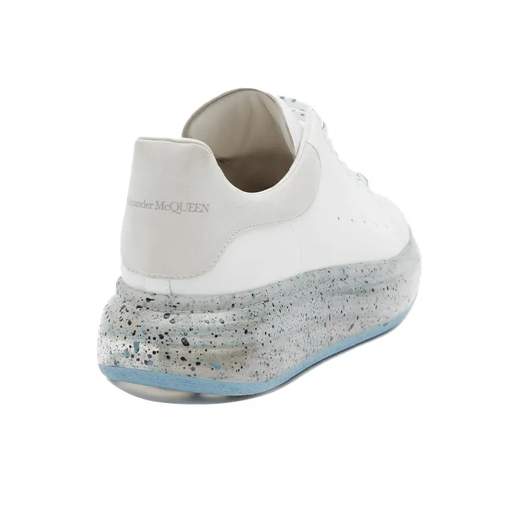 Alexander McQueen Oversized White Splatter Blue-3