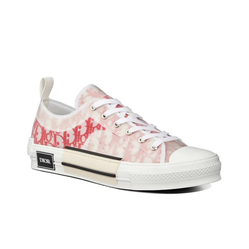 DIOR B23 Low Top Stylish Skateboarding Shoes Men's Red White-1