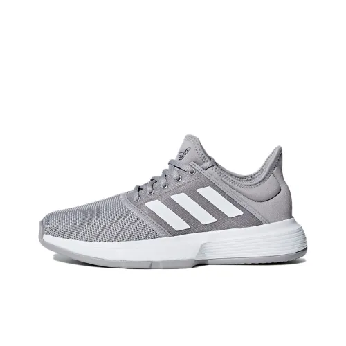 Adidas GameCourt Tennis Shoes Women's Low-Top Gray/White