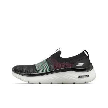 Skechers GO WALK Series Slip On Shoes Women's Low Top Black/Colorful Color