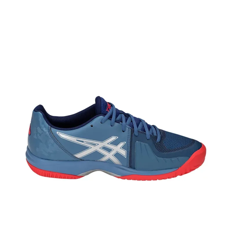 Asics Gel-Court Speed Wear-Resistant Cushioning Slip-Resistant Low-Top Running Shoes Men's Blue White Red-1