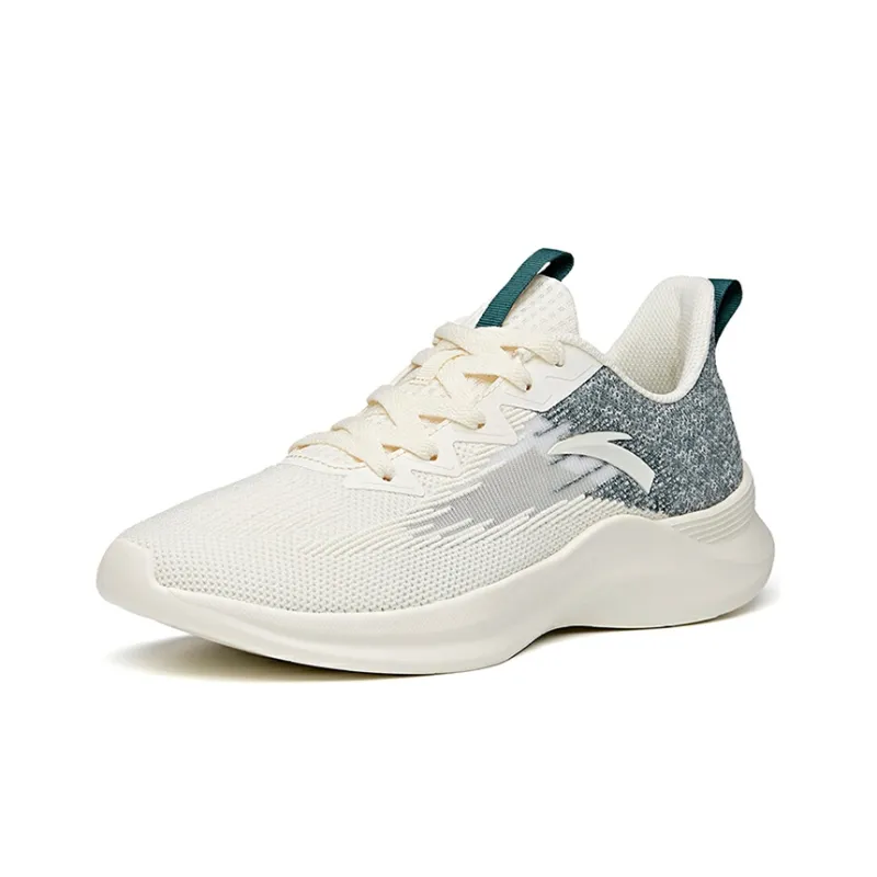 Anta Running Collection Cushioning Anti-Slip And Wear-Resistant Low-Top Running Shoes White Green-1