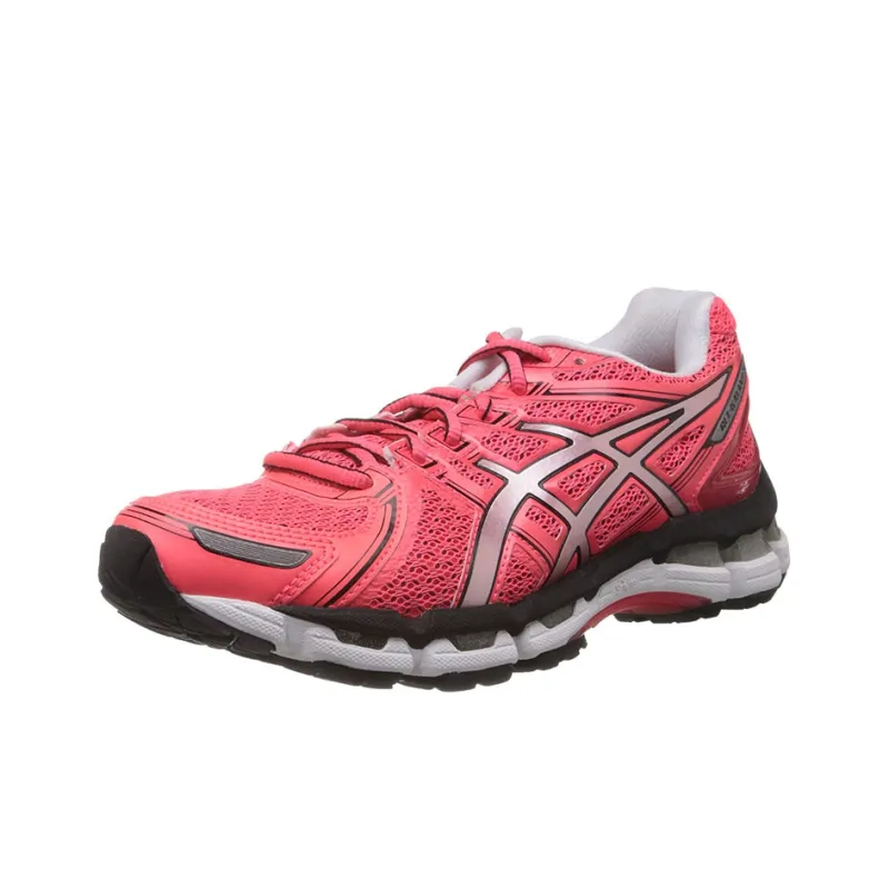 Asics Gel-Kayano 19 Low-Top Running Shoes Women's Pink Silver-2