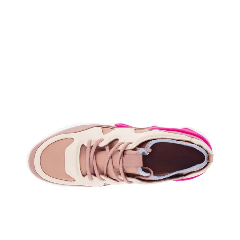 Ecco Elo Abrasion Resistant Low Top Running Shoes Women's Rubber Pink Comfortable-2