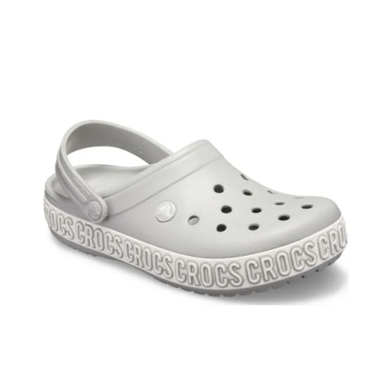 Crocs Crocband Logo Mania Beach Gray Sandals-1