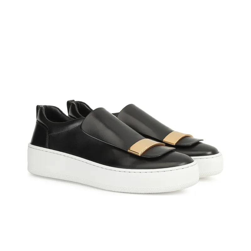 SERGIO ROSSI Plaque Detail Slip-on Sneakers-2