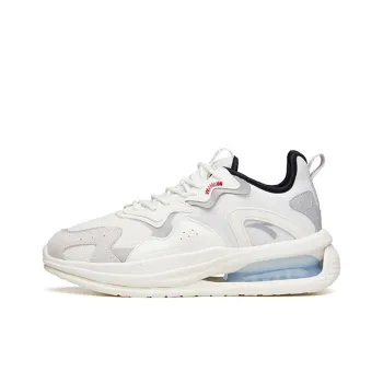 Anta Breathable Abrasion Resistant Slip Resistant Low Top Running Shoes Men's Pumice Cloud Gray