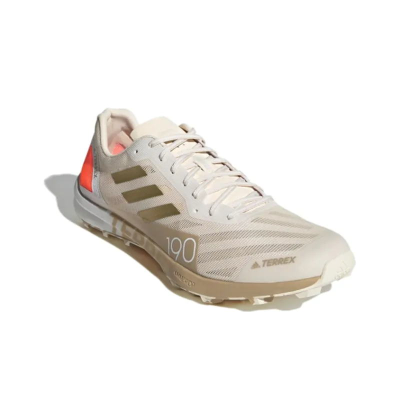 Adidas Terrex Speed Pro Durable Breathable Lightweight Low-Top Running Shoes Men's Gray Gold-2
