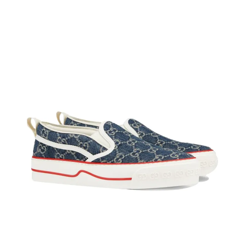 GUCCI Women's Tennis 1977 Slip On 'Denim' Women's-1