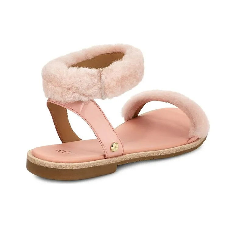 UGG Fluff Springs Lightweight Cozy Casual Sandals Pink Women's-4