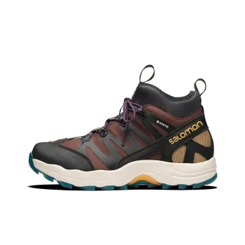 SALOMON XA Pro 1 Mid Gore Tex Black Chocolate Brown Blue