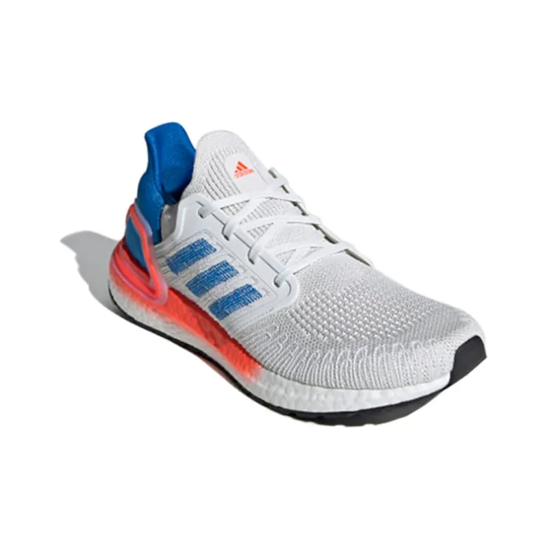 Adidas Ultra Boost 20 White Glory Blue Solar Red-1