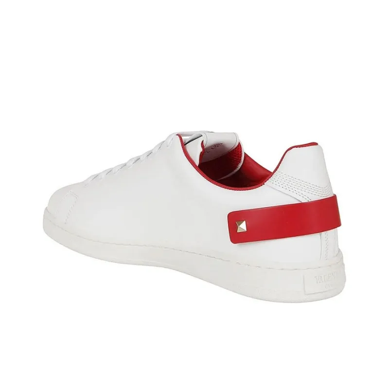 Valentino Women's Backnet Sneaker 'White Red'-4