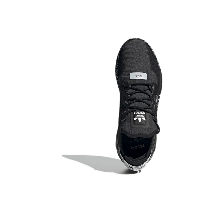Adidas Nmd R1 V2 Crackled Black Carbon-4