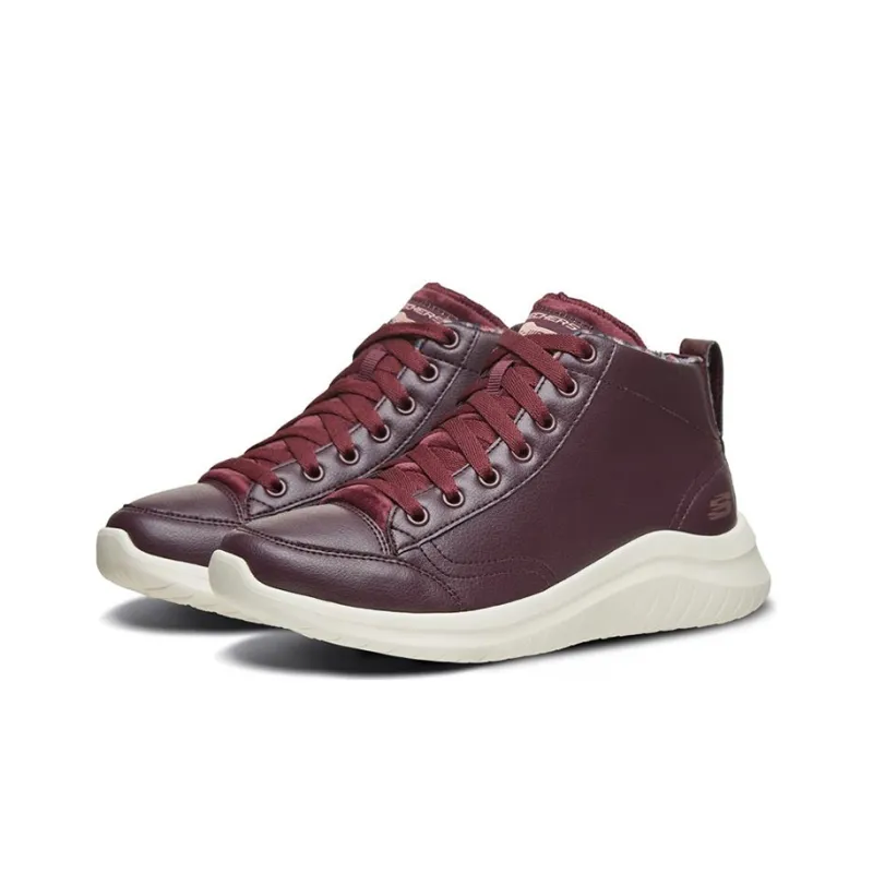 Skechers Ultra Flex 2.0 High Top Running Shoes Red Wine Women's-2