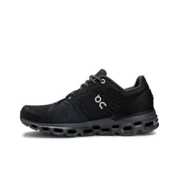 On Cloudstratus Running Shoes Women's Low Top Black