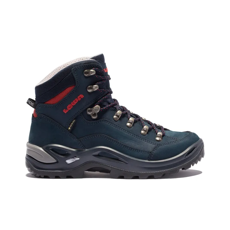 Lowa Balance Support Abrasion Resistant Waterproof Slip Resistant High Top Revolutionaries Women's Navy Blue/Earth Tone-1