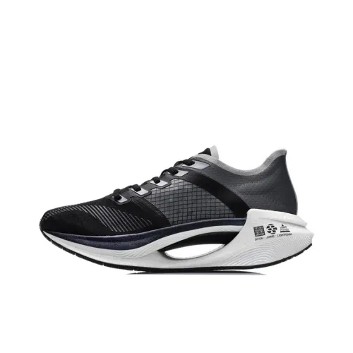LiNing Jueying Essential Cushioning Anti Slip And Wear Resistant Low Top Running Shoes Black