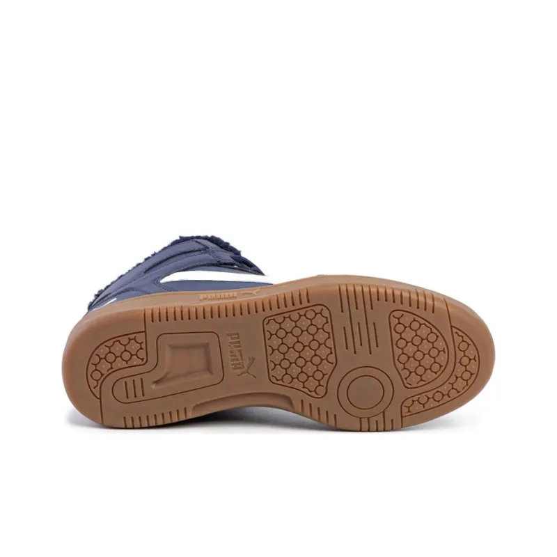 PUMA Rebound Layup Skateboard Shoes Men High-Top Blue-4