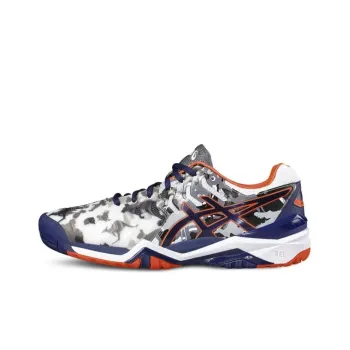 Asics Gel-Resolution 7 Running Shoes Men's Gray Blue