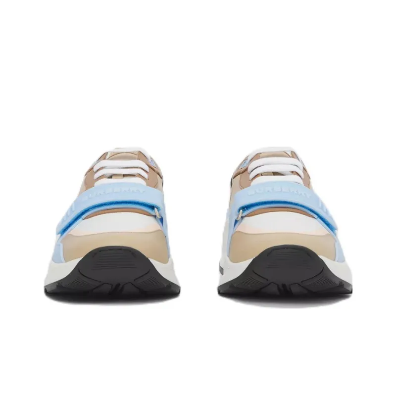 Burberry Cushioning, Slip Resistant, And Abrasion Resistant Low Top Sports Casual Shoes Women's Blue Brown-2