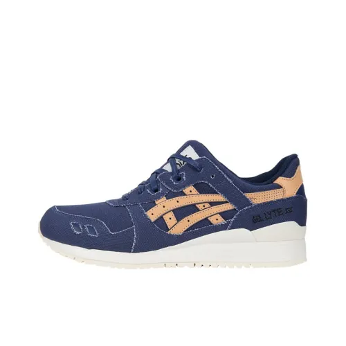 Asics Gel-Lyte 3 Anti-Slip Wear-Resistant Low-Top Running Shoes Unisex Blue Yellow