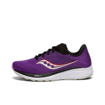 Saucony Guide 14 Cushioning Anti-Slip And Wear-Resistant Lightweight Support Low-Top Running Shoes Women's Purple