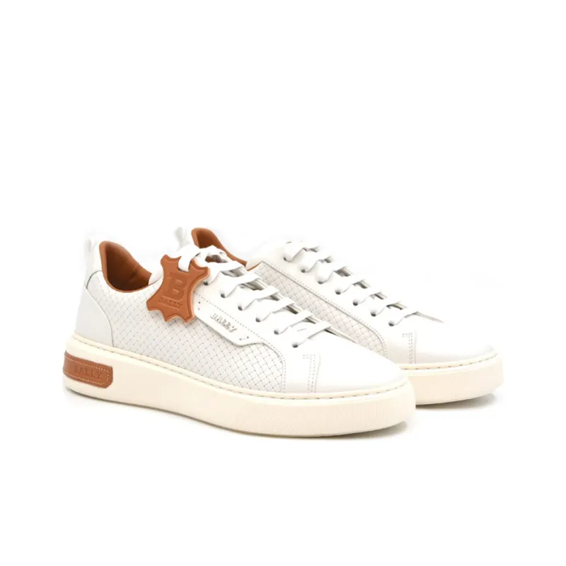BALLY Low Top Running Shoes Men White-3