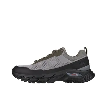 Skechers ARCH FIT BAXTER Cushioning, Slip Resistant, Abrasion Resistant Support Low Top Casual Shoes Men's Gray Black