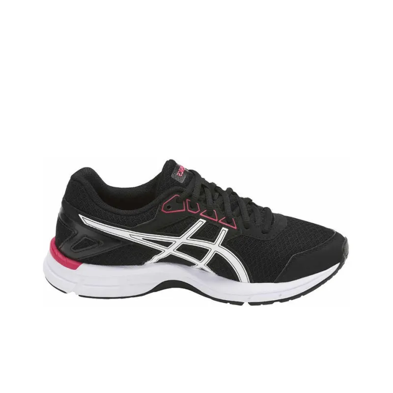 Asics Gel-Galaxy 9 Wear-Resistant Slip-Resistant Cushioning Low-Top Running Shoes Women's Black Red-1