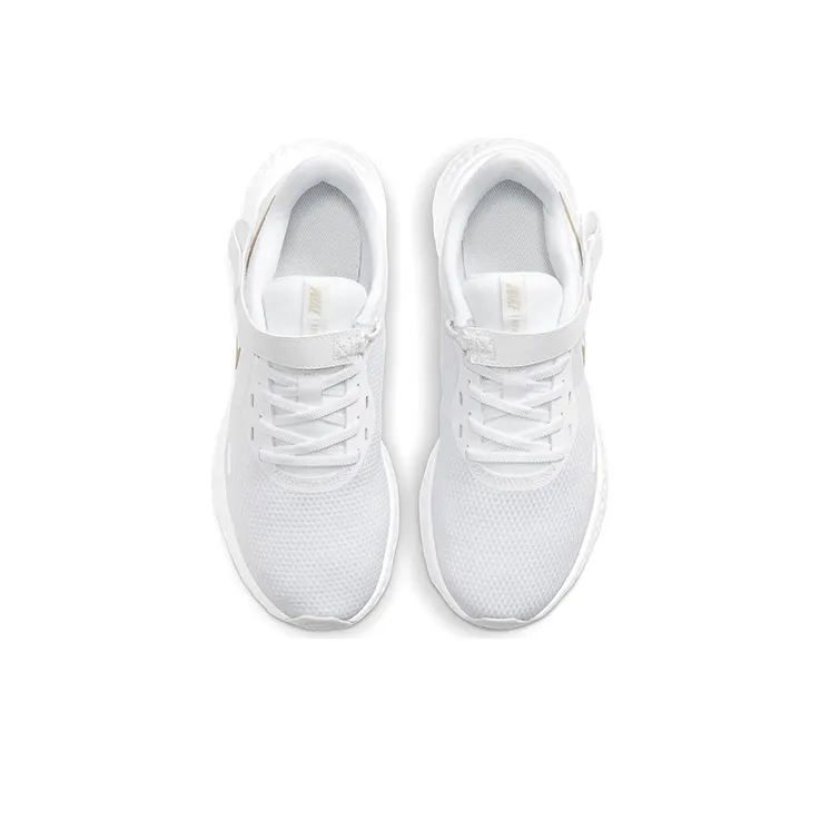 Nike Revolution 5 FlyEase White/Golden Women's-3