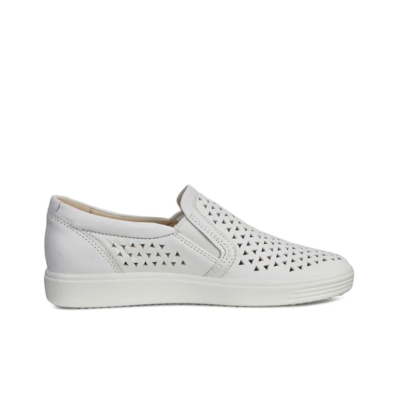 Ecco Soft 7 Skateboard Shoes Women's Low-Top White-1