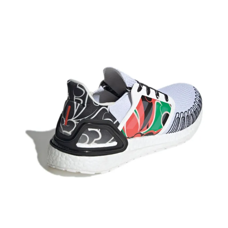 Adidas Ultraboost Dna Sea City Pack Wear-Resistant Slip-Resistant Low-Top Running Shoes Men's White Black-3