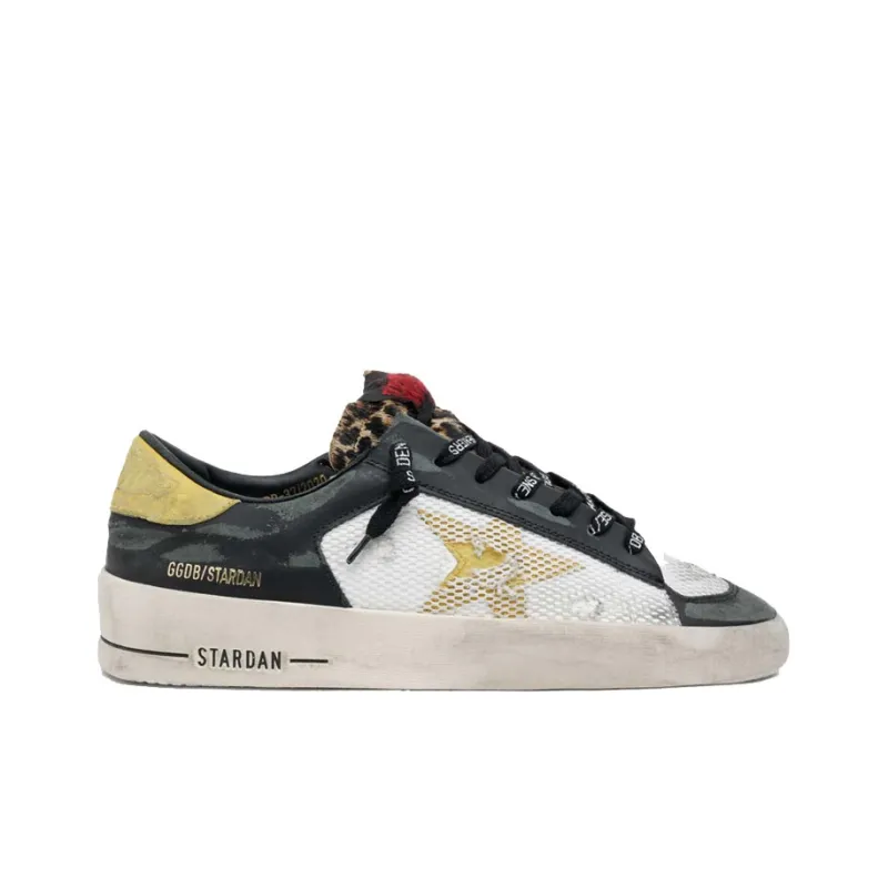 Golden Goose Stardan Skateboard Shoes Women's Low Top Black/White-1