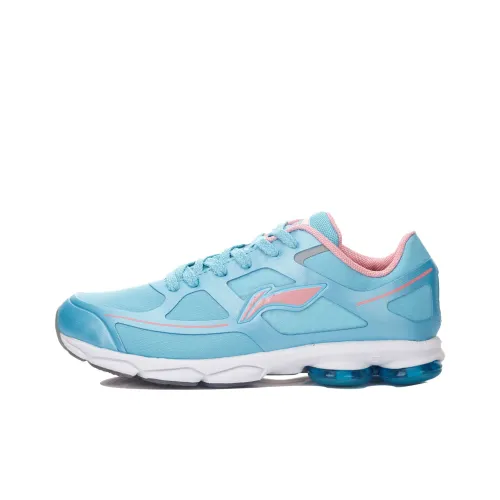 LINING Unit Bow Running Shoes Women's Low-Top Blue/Pink