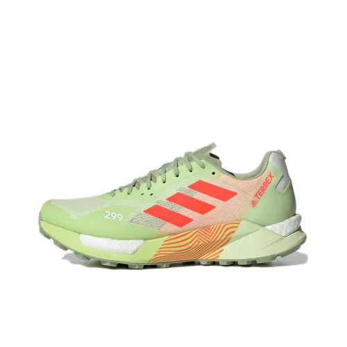 Adidas ULT Running Shoes Men Low-Top Fresh Green/Orange