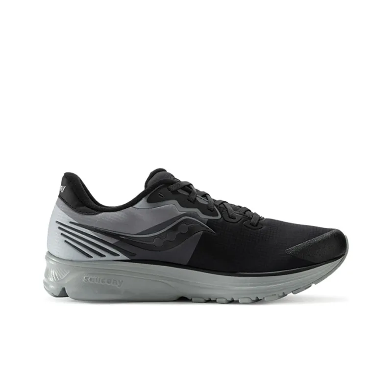 Saucony Ride Yutu 14 Cushioning Anti Slip And Wear Resistant Breathable Support Low Top Running Shoes Men's Black Gray-1
