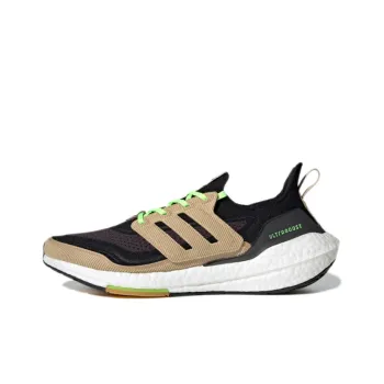 Adidas Ultra Boost 21 Black Beige Tone Green